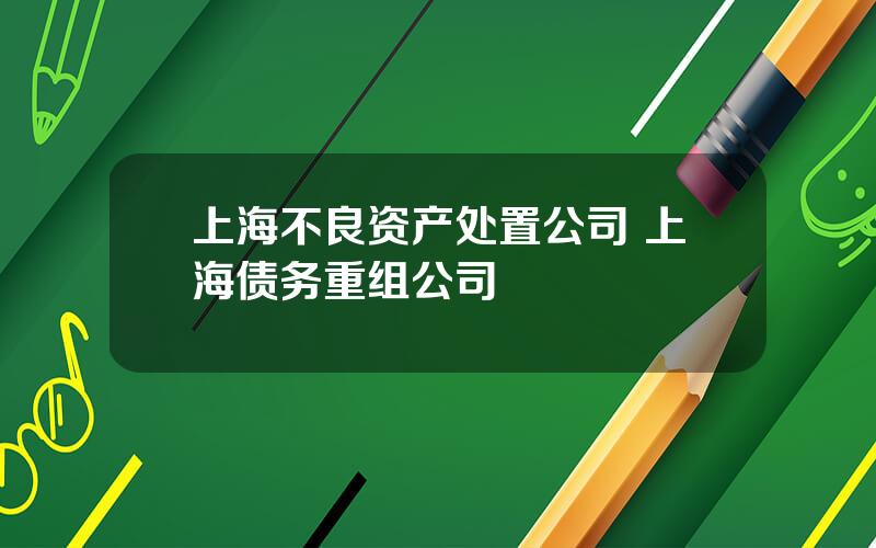 上海不良资产处置公司 上海债务重组公司